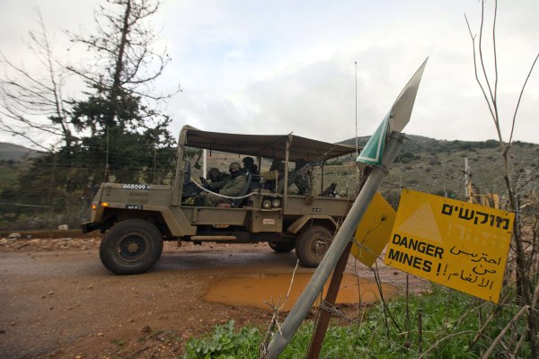 Israelische Soldaten an der israelisch-libanesischen Grenze