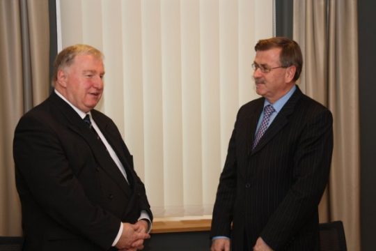 Karl-Heinz Lambertz und Kroatiens Botschafter in Belgien, Mario Nobilo