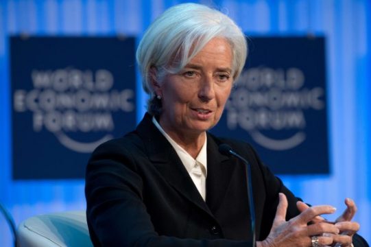 IWF-Chefin Christine Lagarde beim Weltwirtschaftsforum in Davos