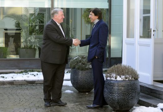 DG-Ministerpräsident Karl-Heinz Lambertz und Premierminister Elio Di Rupo