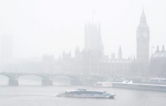 Schneefall in London