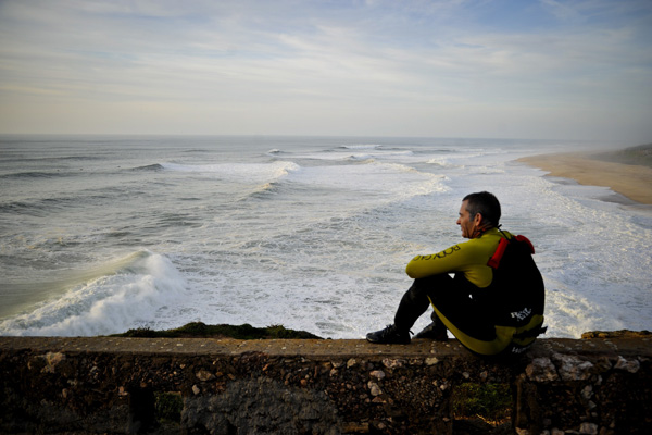 -Surfer Garrett McNamara in Portugal