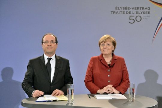 François Hollande und Angela Merkel