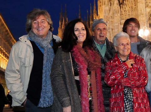 Vittorio Missoni (links) mit seiner Familie (Bild aus dem Jahr 2010)