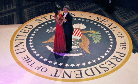 Die Obamas beim Eröffnungstanz