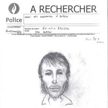 Phantombild des von der Polizei gesuchten Täters