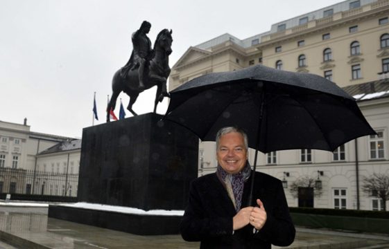 Außenminister Didier Reynders in Warschau