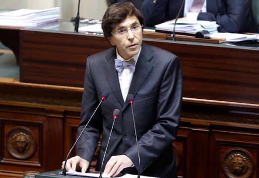 Premier Elio Di Rupo in der Kammer