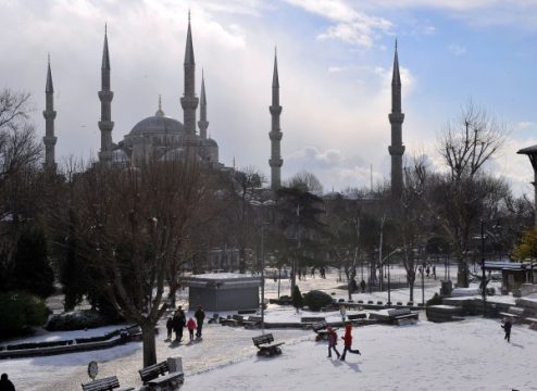 Schnee in Istanbul