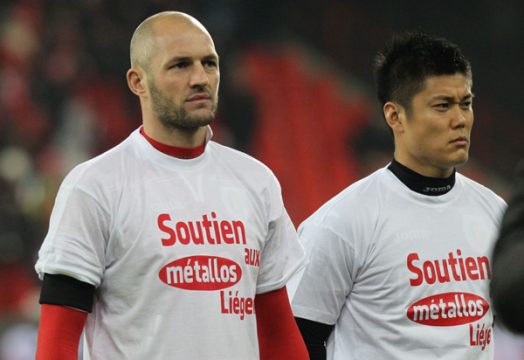 Soutien aux métallos Liègeois: Unterstützung für die Lütticher Stahlarbeiter