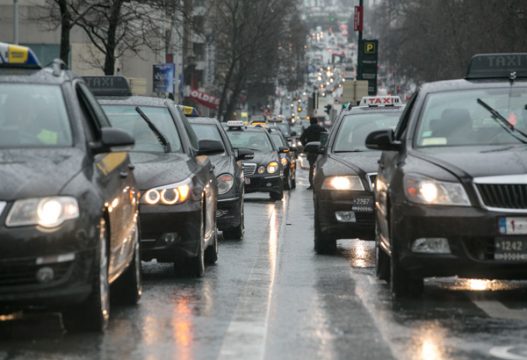 Taxifahrer-Protest in Brüssel