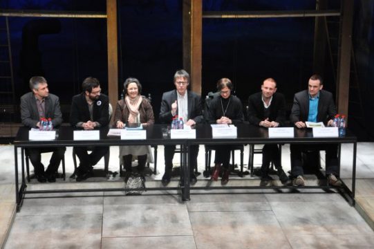 Unterzeichnung der Konvention "Total Théâtre"