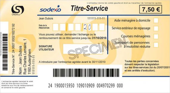 Dienstleistungsscheck von Sodexo