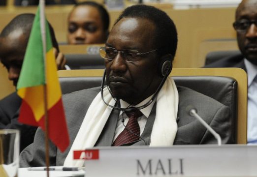 Der malische Übergangspräsident Dionkounda Traoré in Addis Abeba (27.1.)