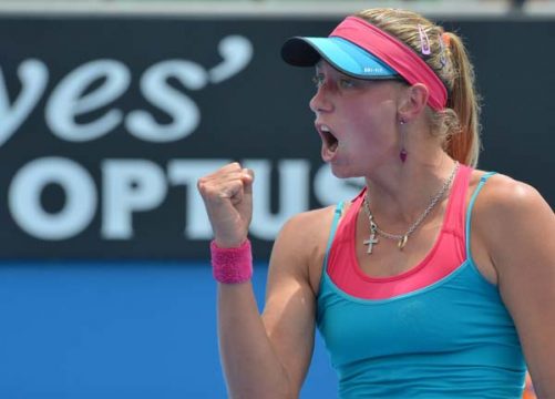 Yanina Wickmayer bei den Australian Open