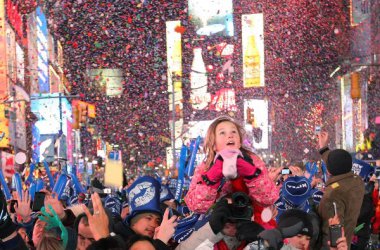 Neujahrsfeier in New York - Bild: Monika Graff/Getty Images (afp)