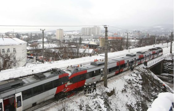 Die bei Wien zusammengestoßenen Züge²