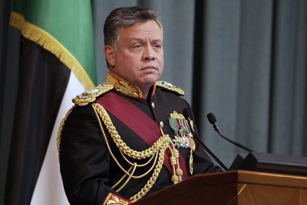König Abdullah II. bei der ersten Parlamentssitzung