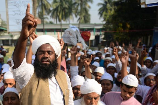 Protestkundgebung in Dhaka, 24. Februar