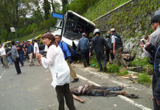 Busunglück in Indonesien