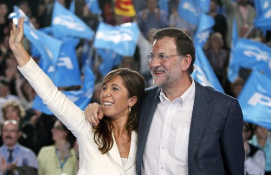 Alicia Sánchez-Camacho mit Parteikollege Mariona Rajoy (2011)