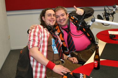 Fettdonnerstag: Los Cannonos im BRF-Studio