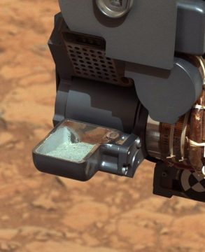 Von "Curiosity" entnommener Gesteinsstaub