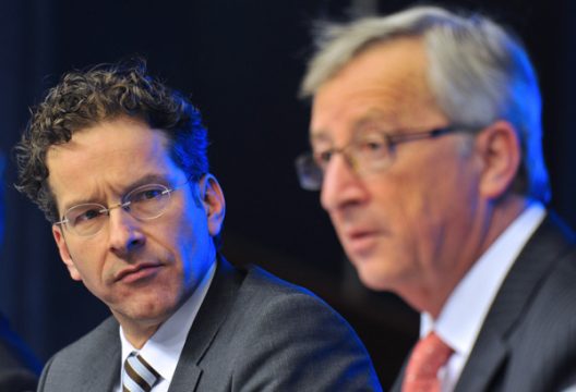 Eurogruppenchef Jeroen Dijsselbloem mit Vorgänger Jean-Claude Juncker (21. Januar)