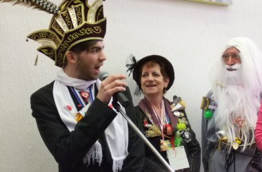 Möhnendonnerstag in St. Vith - Obermöhn Marlene Spee und ihr Sohn, Prinz Christoph I.