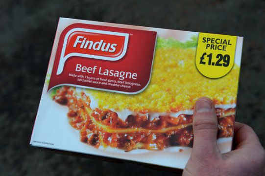 Im Zentrum des Pferdefleisch-Skandals: Lasagne der Marke Findus