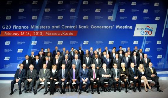 Teilnehmer des G20-Gipfels in Moskau