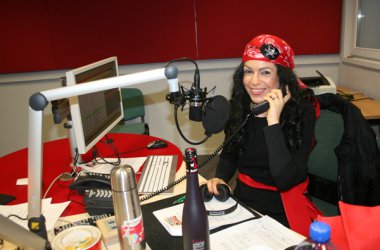 Piratin Heike Verheggen im Studio