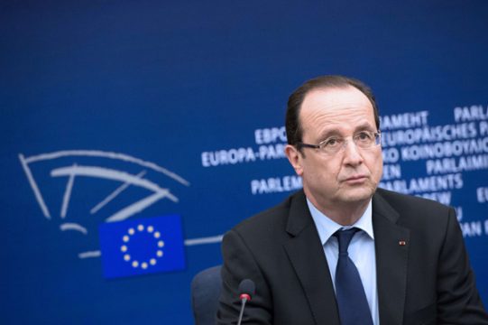 François Hollande im EU-Parlament in Straßburg