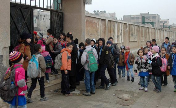 Schulkinder in Homs (27. Januar)