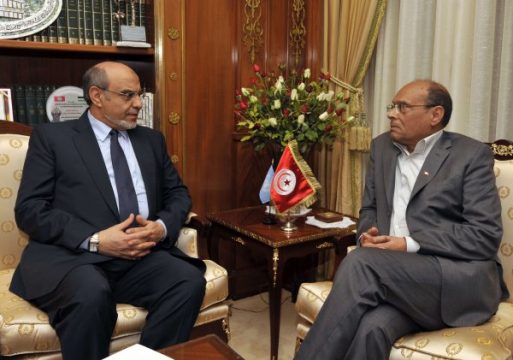 aHamadi Jebali bei Präsident Moncef Marzouki