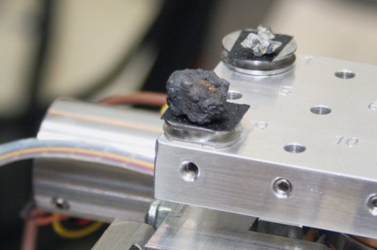 Im Ural gefundene Meteoriten-Teilchen