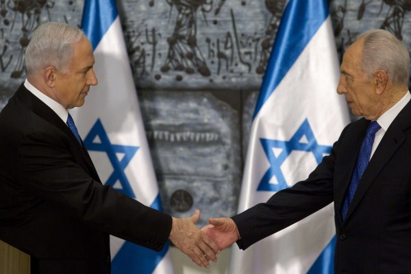 Ministerpräsident Benjamin Netanjahu und Präsident Schimon Peres