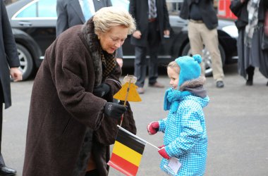 Königin Paola besucht Ikob in Eupen