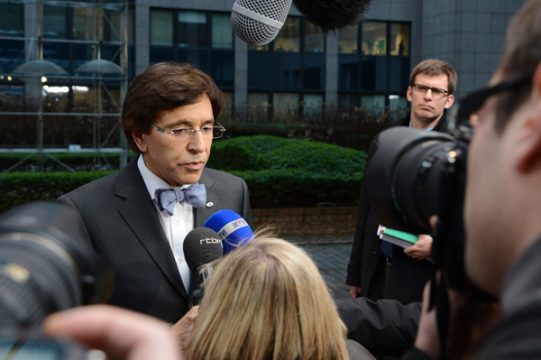 Premier Di Rupo vor Beginn des EU-Gipfels in Brüssel