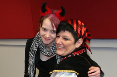 De Rut Nasen bringen ihre Groupies ins BRF-Studio mit