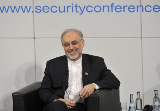 Der iranische Außenminister Ali-Akbar Salehi in München