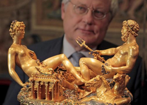 Berühmtestes Stück der Wiener Kunstkammer: die "Saliera" von Benvenuto Cellini