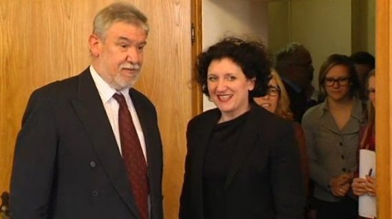 Rolf Lennertz und Annemie Turtelboom