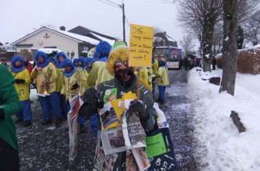 Rosenmontagszug in Bütgenbach