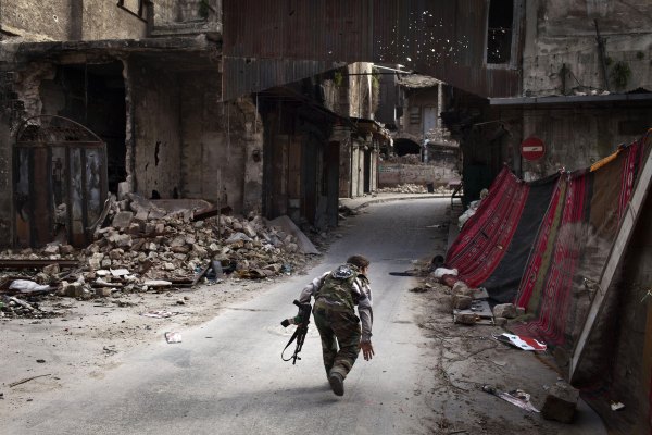 Syrischer Rebell in Aleppo (11.3.)
