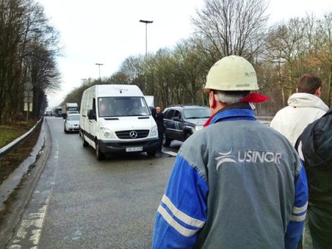 ArcelorMittal-Arbeiter in Eynatten