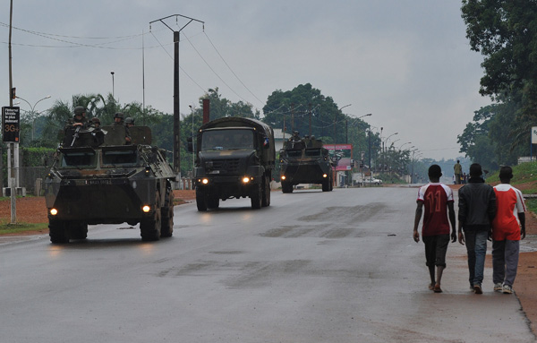 Nach dem Putsch in Zentralafrika: Bangui, 25. März