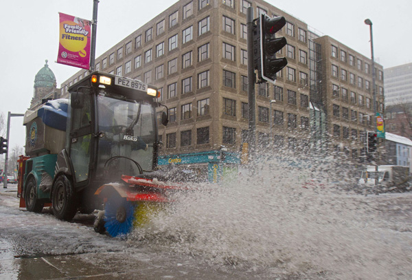 Winter extrem in Großbritannien (Bild: Belfast)