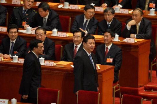 Premier Li Keqiang (l) and Ministerpräsident Xi Jinping (r)