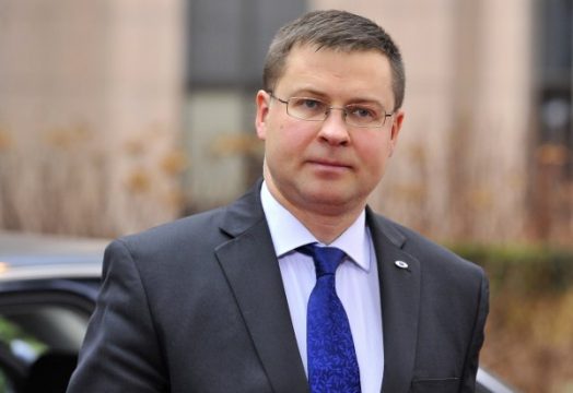 Der lettische Ministerpräsident Valdis Dombrovskis